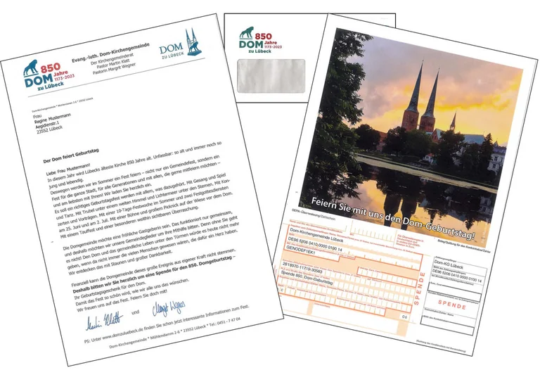 Beispiel eines Spendenbriefes